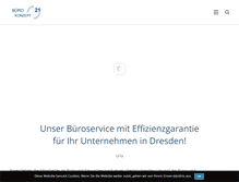 Tablet Screenshot of buerokonzept21.de